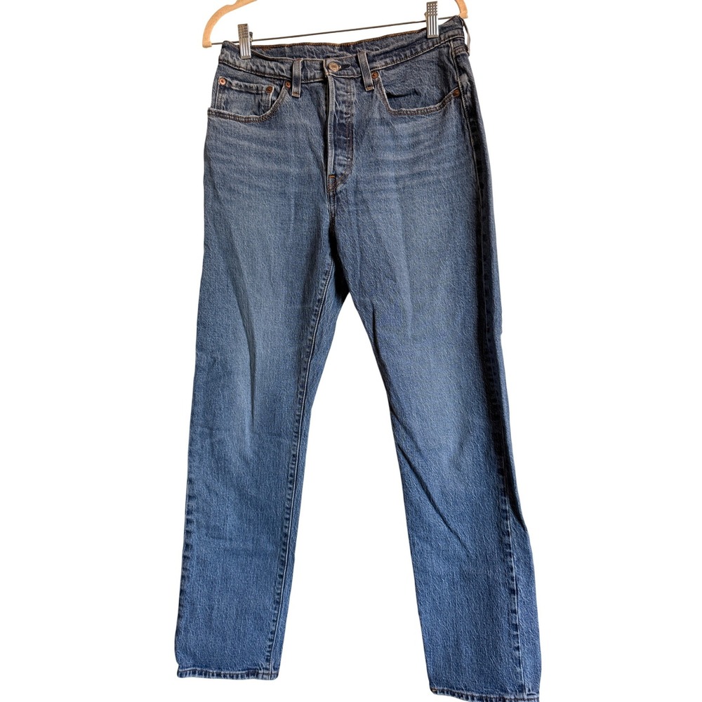 Vintage‎ Y2K Levi's 501 Jeans W30 L32 Medium Wash Straight Leg Casual Normcore